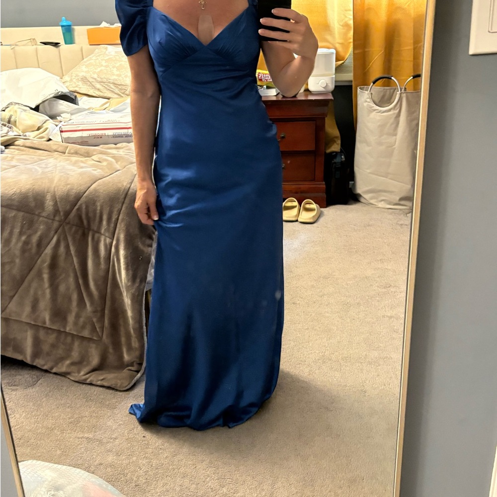Mac Duggal Royal Blue Maxi Dress